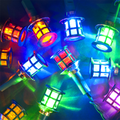 Chain of Multicolour Static LED Indoor & Outdoor Palace Lantern Christmas Lights