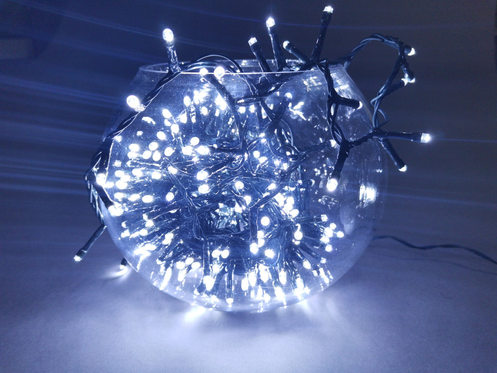 200 White Multi-Function Christmas Lights with Timer