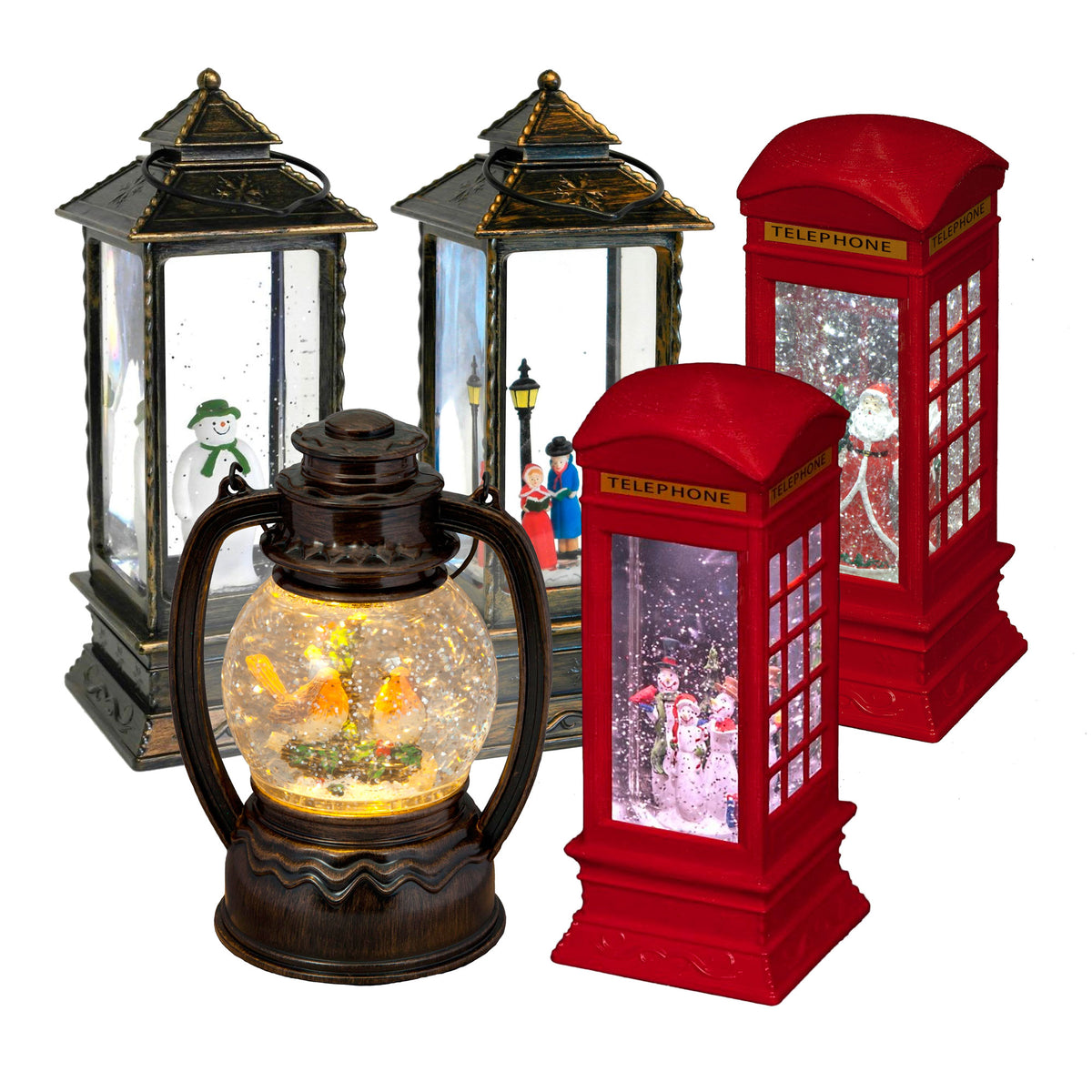 Battery Operated Glitter Water Spinner Decoration