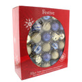52 Piece Christmas Tree Bauble Decoration Pack