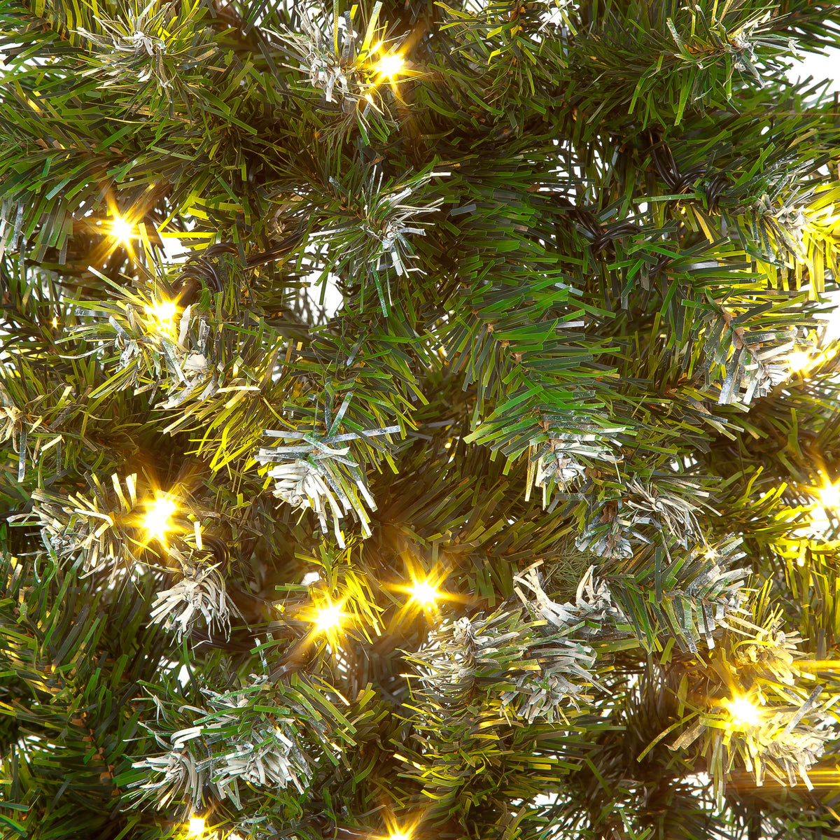 Pre-Lit Deluxe Frosted Tree With Warm White LEDS