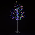 Rainbow Christmas Tree with Pink, Warm white, Blue & Green LEDs