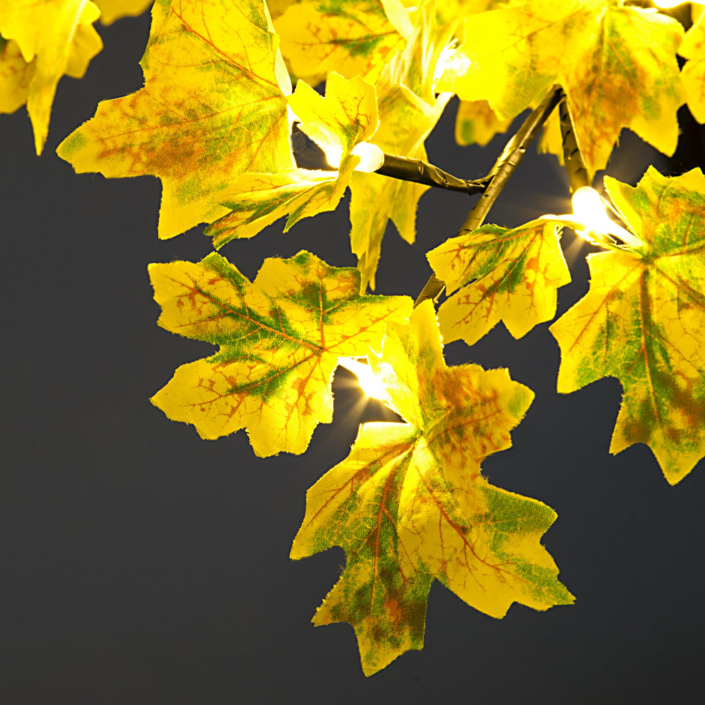 Pre-Lit Artificial Autumn Maple Leaf Christmas Tree (5ft or 6ft)
