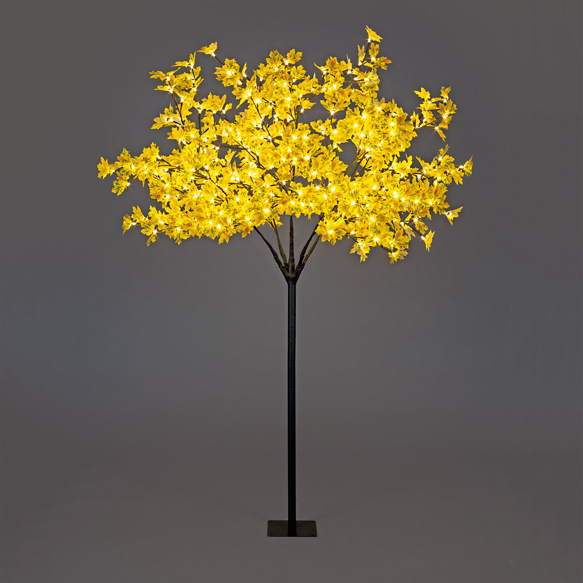 Pre-Lit Artificial Autumn Maple Leaf Christmas Tree (5ft or 6ft)