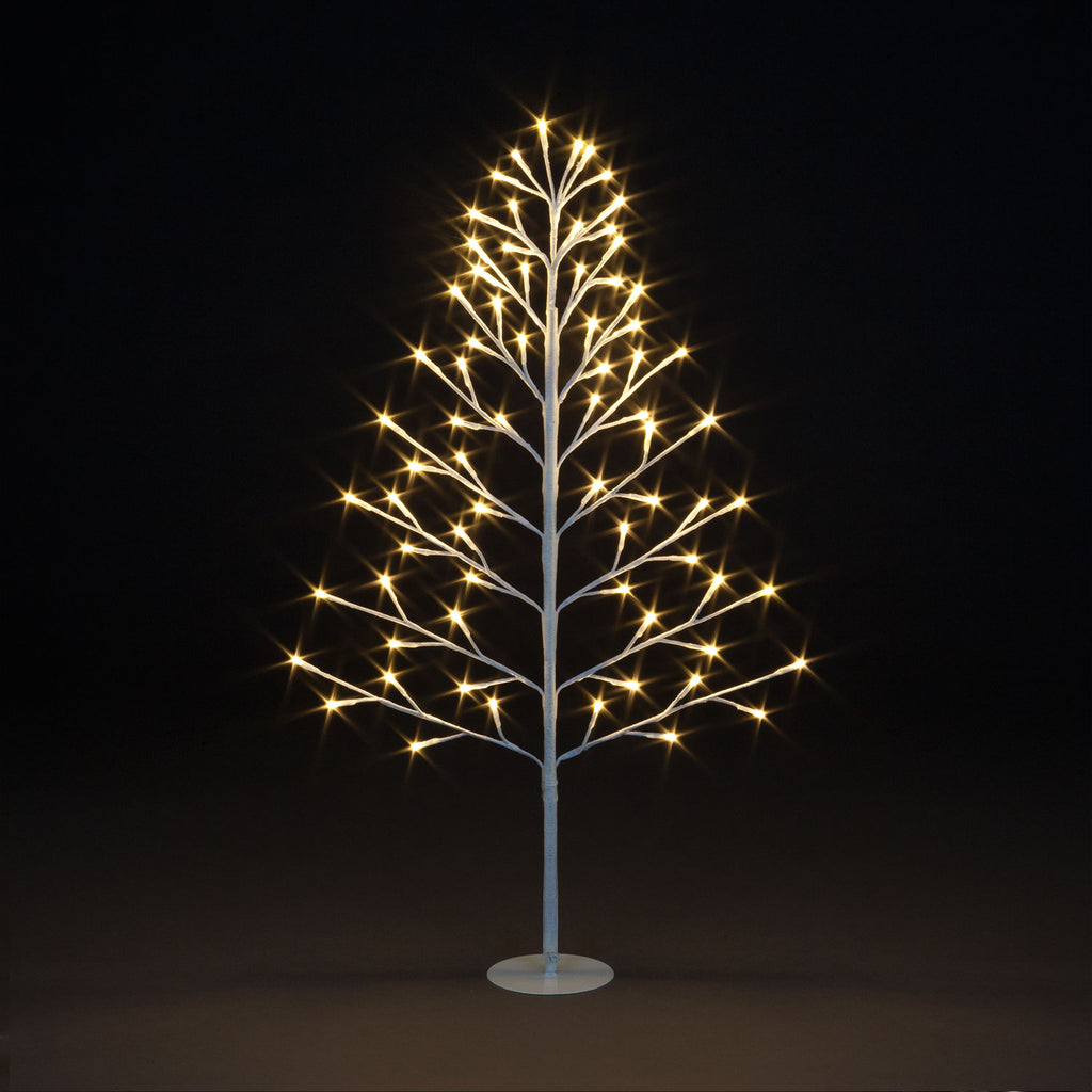 Lit 2D Tree Warm White LEDs