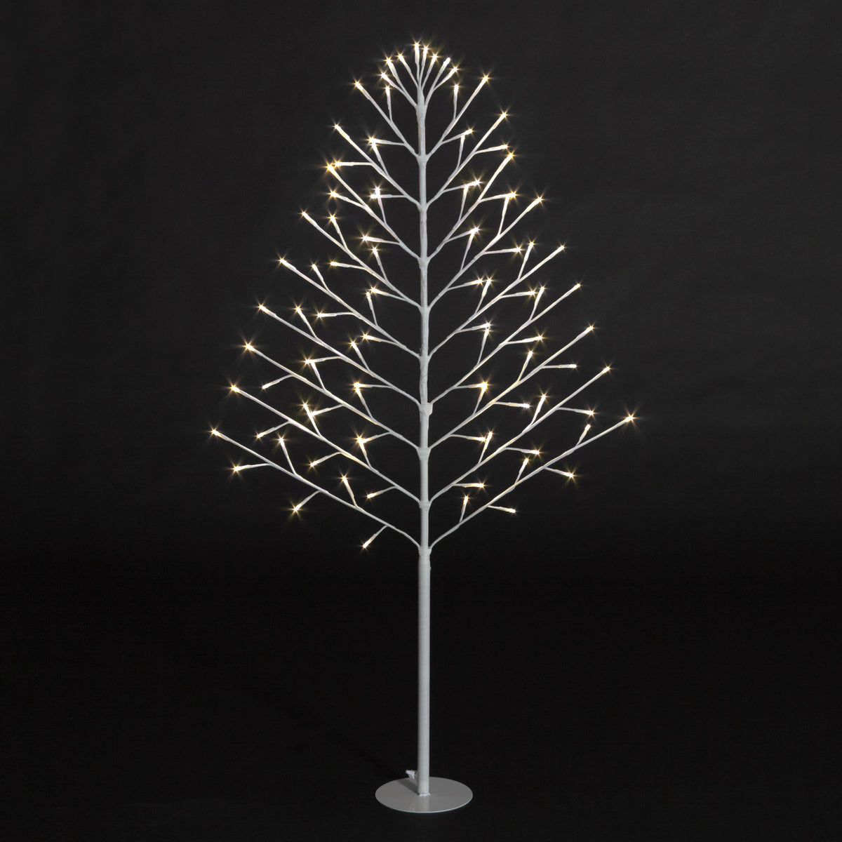 Lit 2D Tree Warm White LEDs