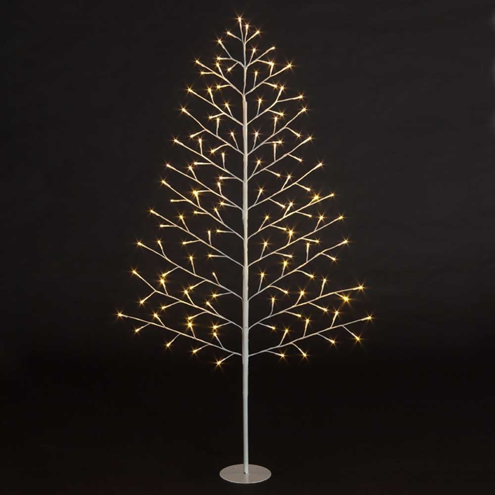 Lit 2D Tree Warm White LEDs