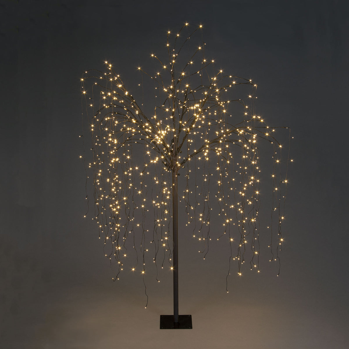Weeping Willow Christmas Tree with Warm White LEDs