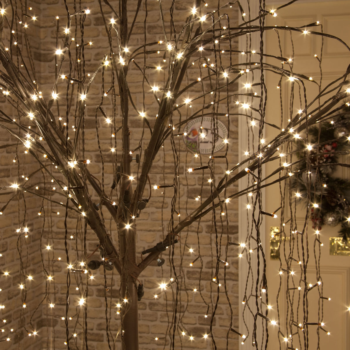 Weeping Willow Christmas Tree with Warm White LEDs