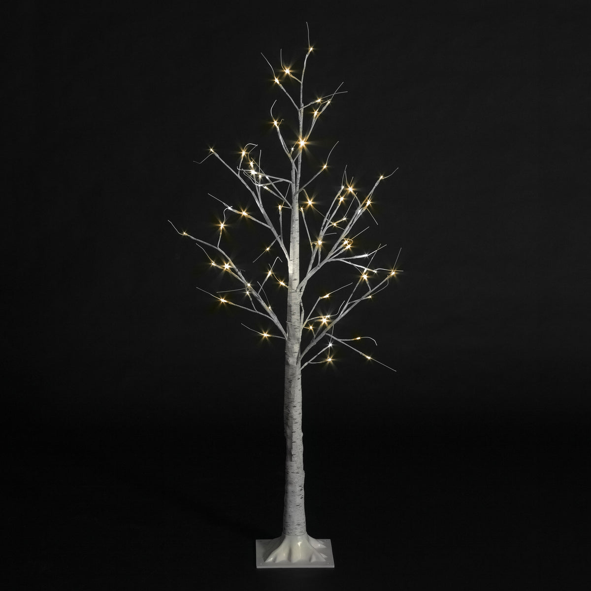 Birch Tree with Warm White Christmas LEDs (4ft-8ft)
