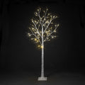 Birch Tree with Warm White Christmas LEDs (4ft-8ft)