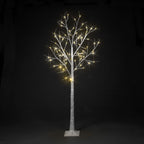 Birch Tree with Warm White Christmas LEDs (4ft-8ft)