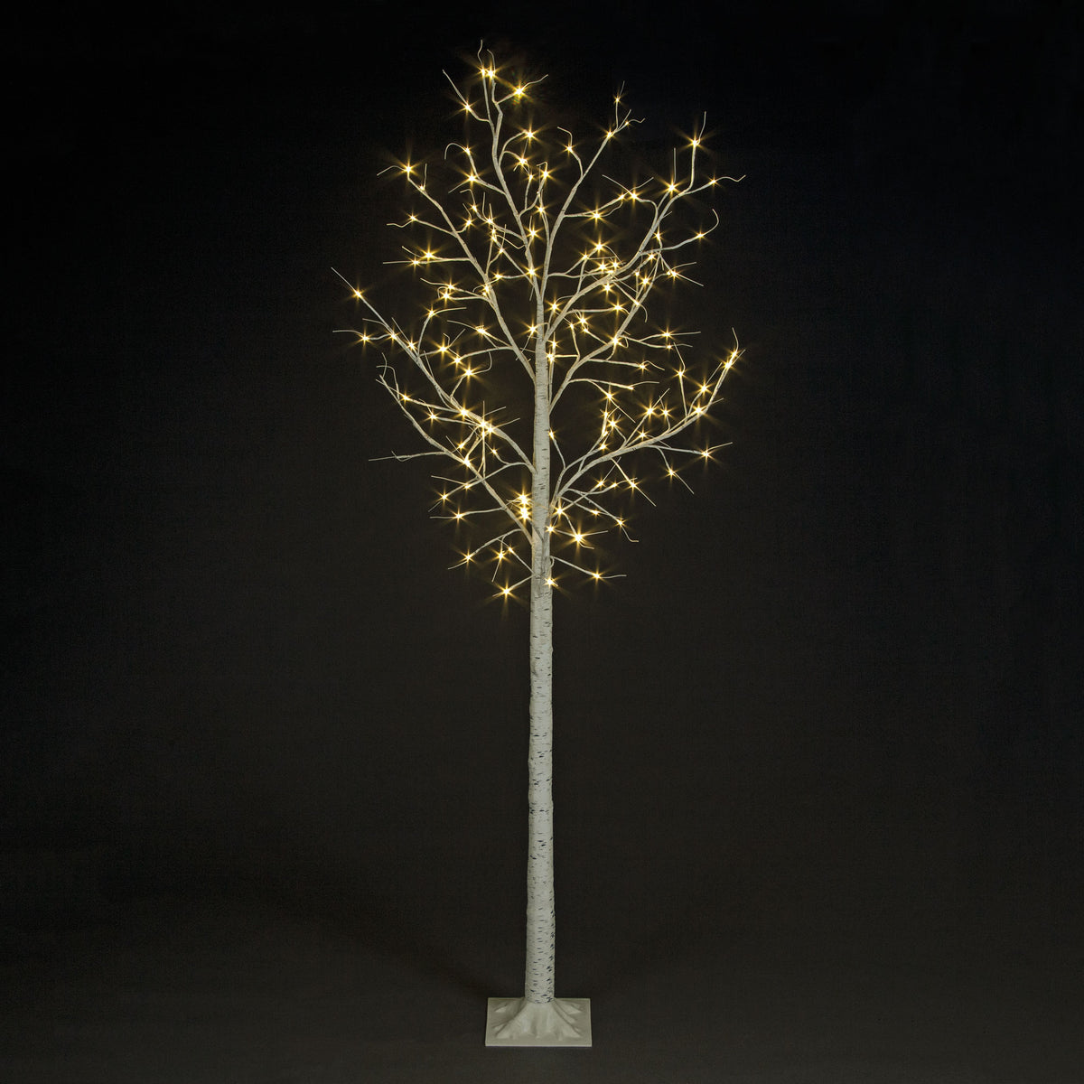 Birch Tree with Warm White Christmas LEDs (4ft-8ft)
