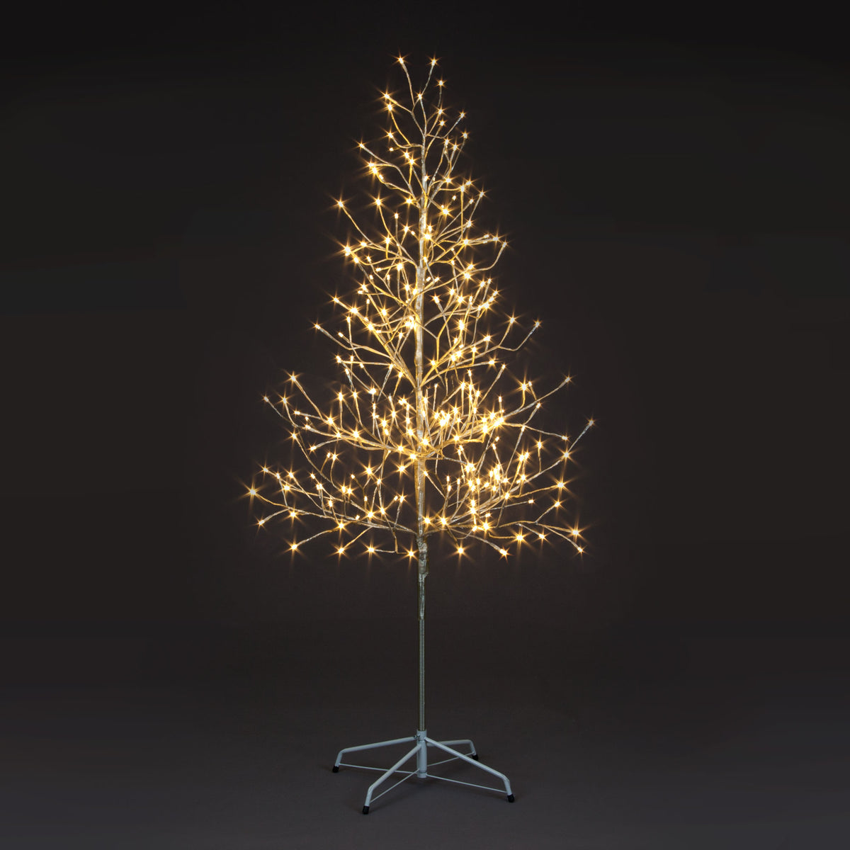 Pre-Lit Champagne Novelty Birch Tree