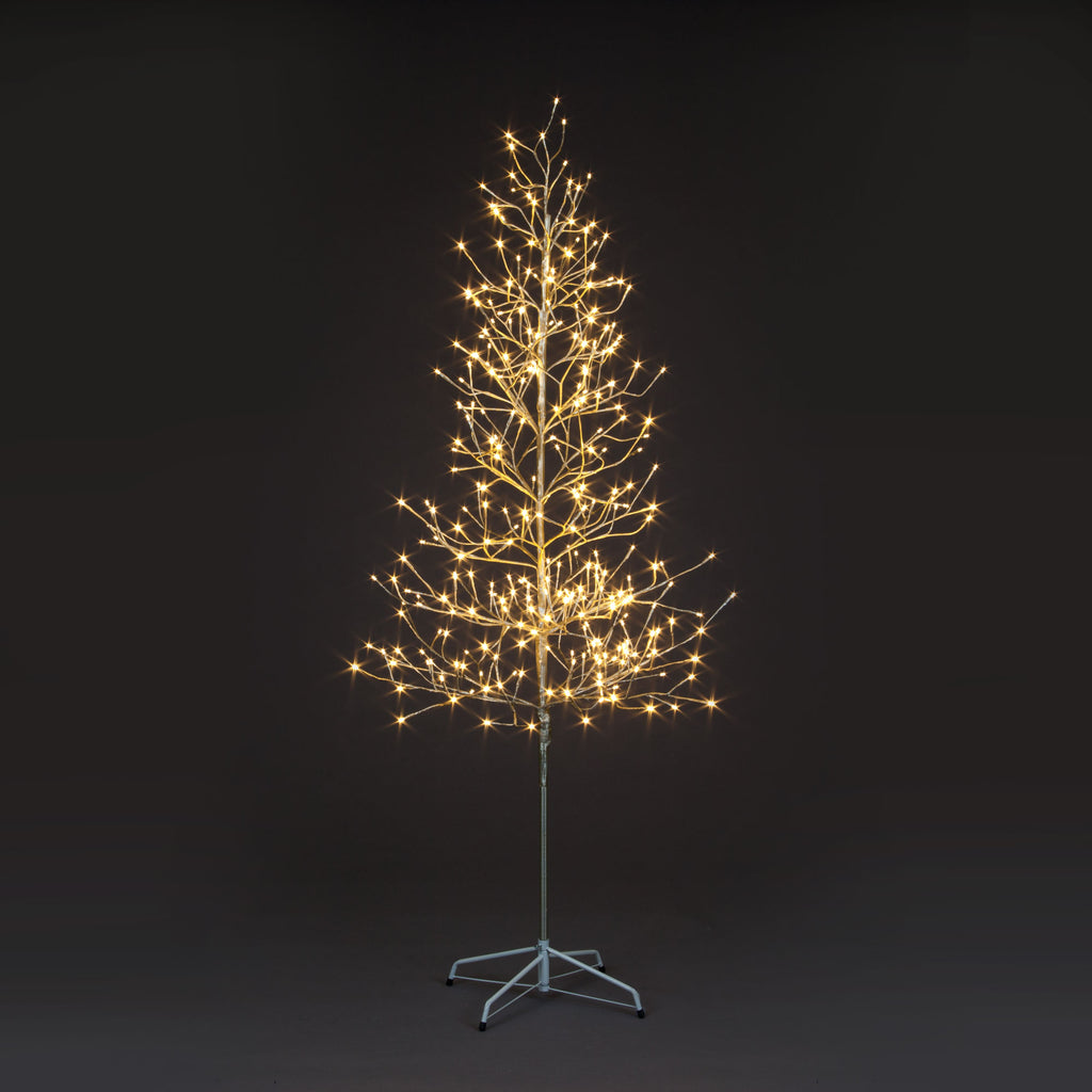 Pre-Lit Champagne Novelty Birch Tree