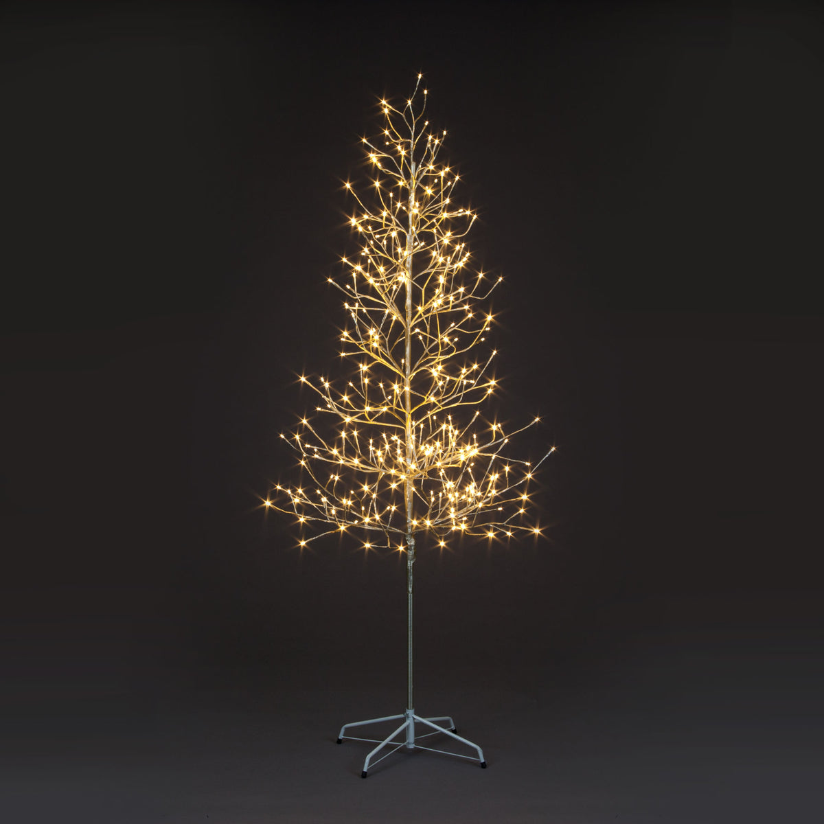 Pre-Lit Champagne Novelty Birch Tree