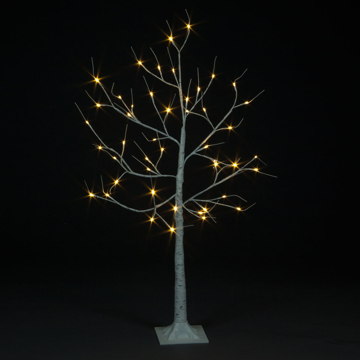 Birch Tree with Warm White LEDS 25% Flashing