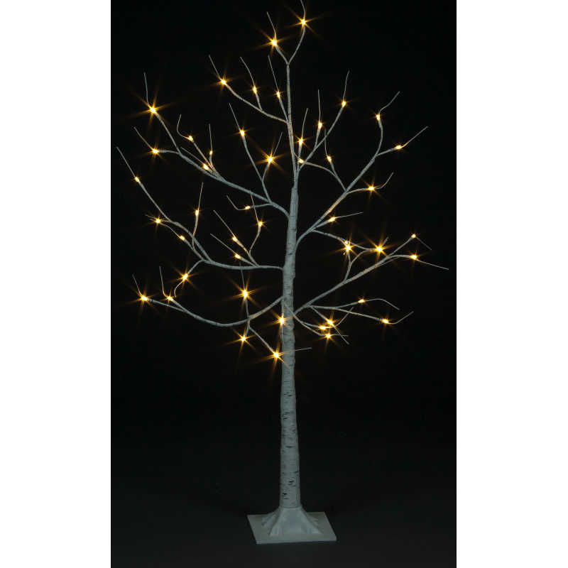 Birch Tree with Warm White LEDS 25% Flashing