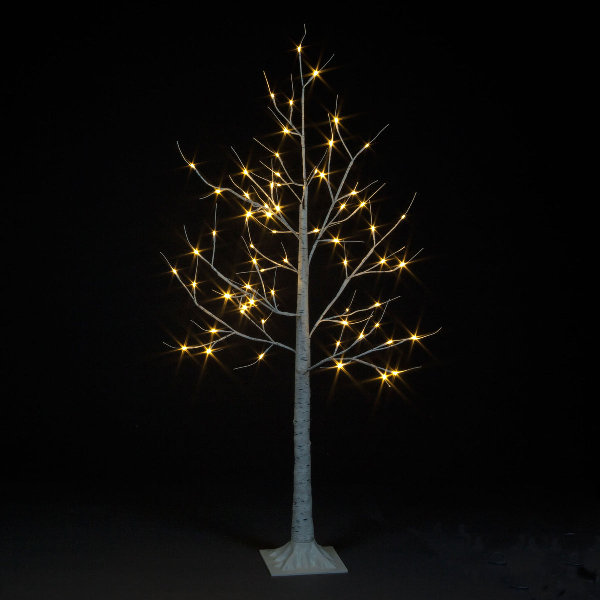 Birch Tree with Warm White LEDS 25% Flashing