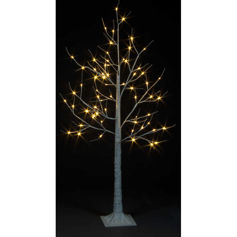Birch Tree with Warm White LEDS 25% Flashing