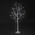 Birch Tree with Ice white LEDs with 25% Flashing LEDs