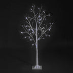 Birch Tree with Ice white LEDs with 25% Flashing LEDs