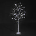 Birch Tree with Ice white LEDs with 25% Flashing LEDs