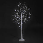 Birch Tree with Ice white LEDs with 25% Flashing LEDs