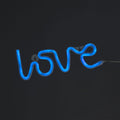 Battery Operated 'LOVE' Rope Light with Blue LEDs