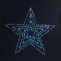 80cm Steel Star With 230 Ice White Copper Wire Chaser LEDs