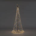 Maypole Tree With Warm White & Blue Flashing Lights