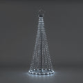 Maypole Tree With Ice White Flashing Lights