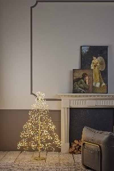 Gold Micro Dot Tree With Warm White LEDs