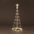 135cm Cone Tree with 160 Warm White LEDs, 8 Functions
