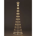250cm Cone Tree with 320 White LEDs – 8 Function Lighting