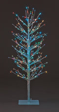 1.2cm White All Round Sculpt Tree w/ 400 MC Flashing LEDs Christmas Trees
