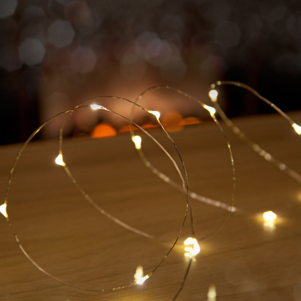 Battery Operated Stargazer Copper Wire 40 Lights