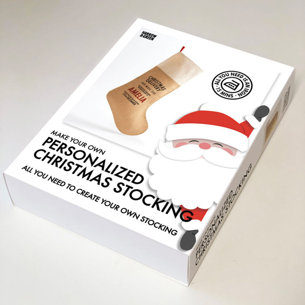 "Make-your-Own" Personalised Hessian Christmas Stocking