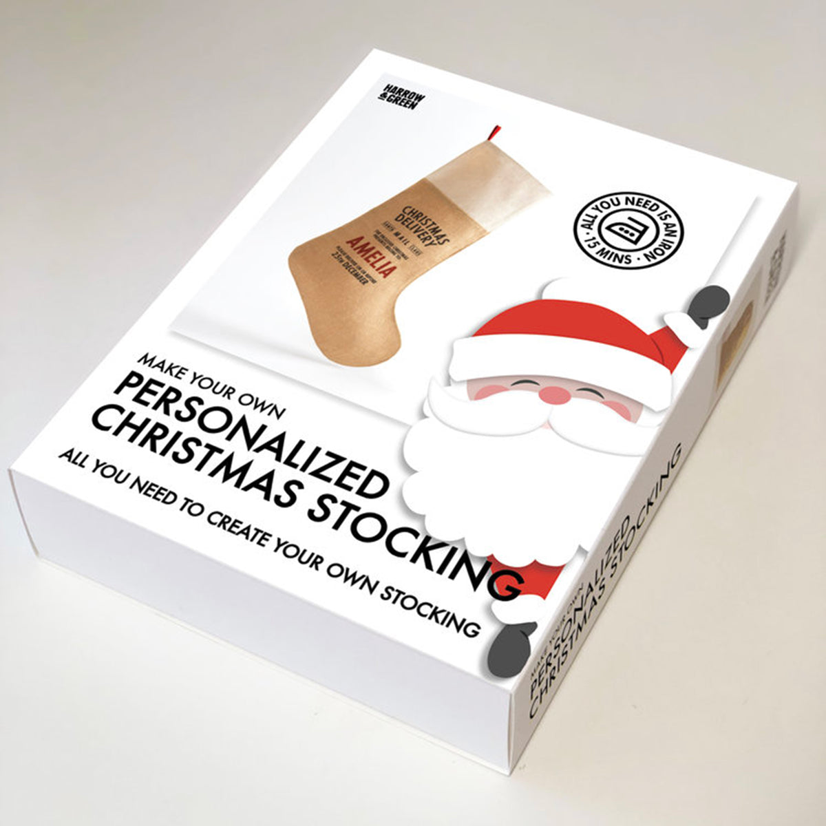 "Make-your-Own" Personalised Hessian Christmas Stocking