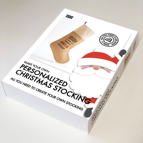 "Make-your-Own" Personalised Hessian Christmas Stocking