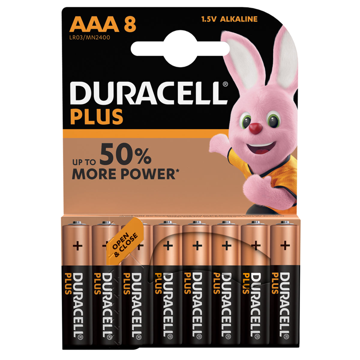 Duracell AAA Pack Batteries Plus Power-MN2400B4PP