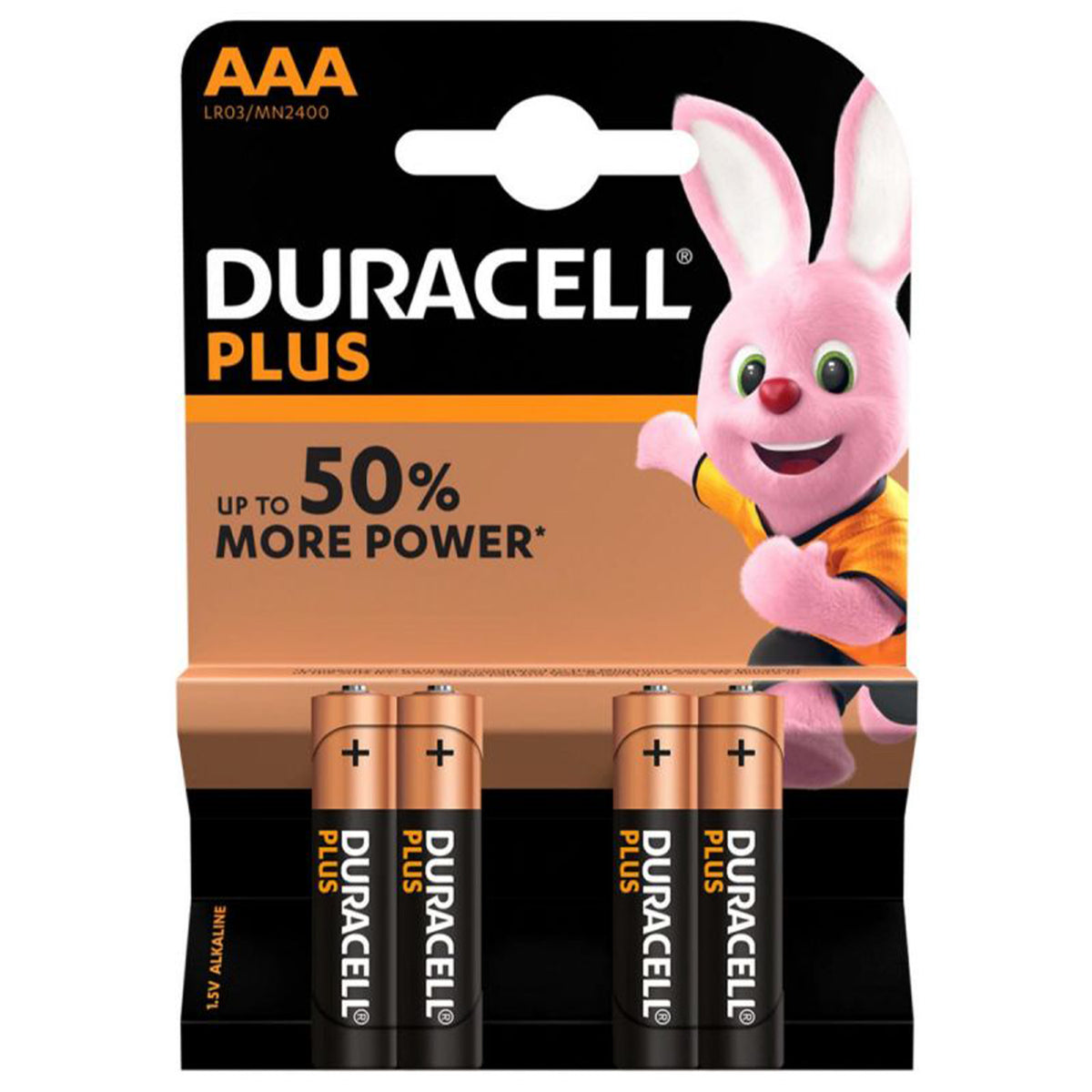 Duracell AAA Pack Batteries Plus Power-MN2400B4PP