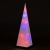 60cm Lit PVC Pyramid With 18 Multi-Colour LEDs With Turning Effect