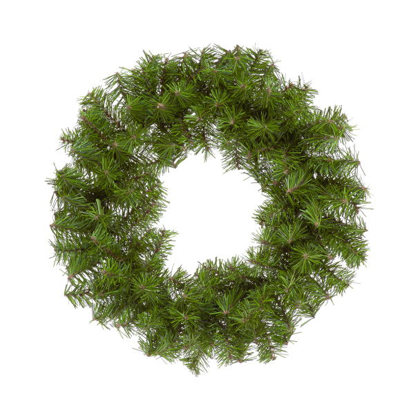 45cm Norway Spruce Wreath Slim Green