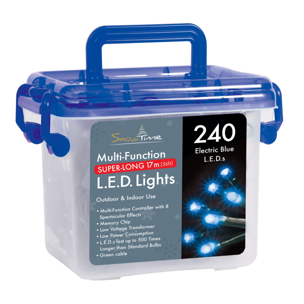 240 Super-Long LED Chaser Christmas Lights With Memory Function