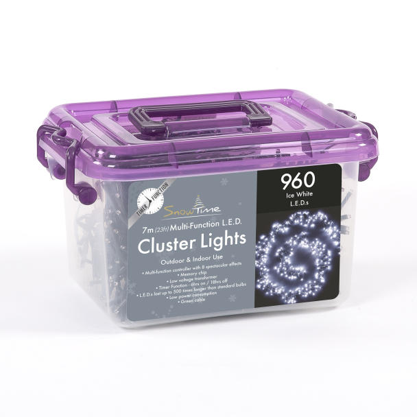 960 LED Cluster Lights With Timer