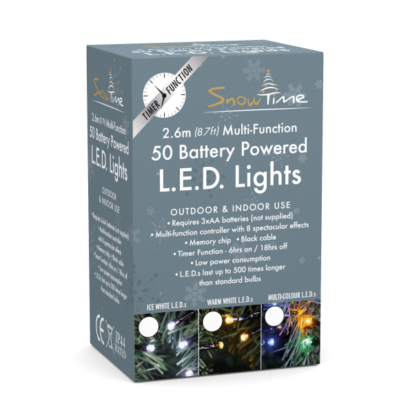 50 Multi-Coloured LED Chasing Lights 