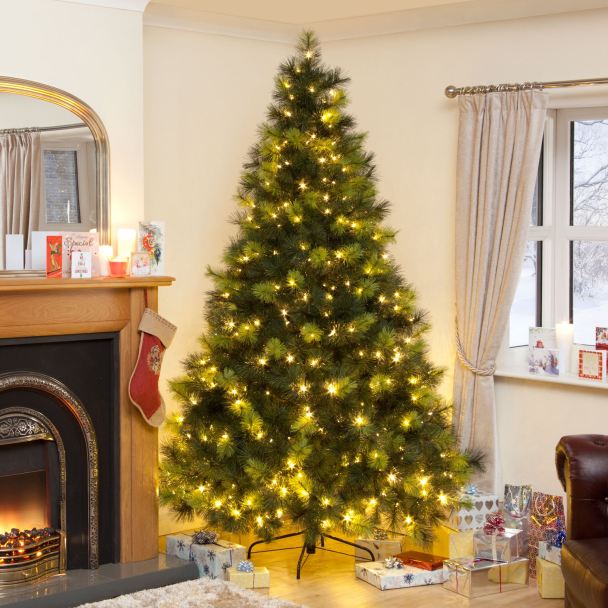 Pre-Lit Scots Pine Warm White LED Christmas Tree