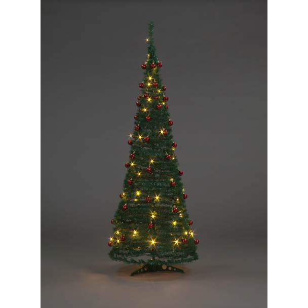 Battery Operated Pre-Lit Decorated Pop-Up Christmas Tree