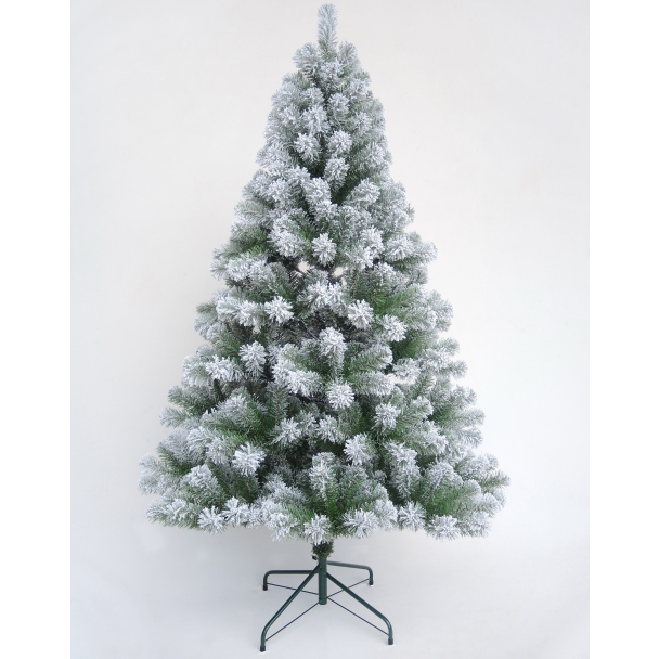 Colorado Frosted Snow Spruce Wrapped Christmas Tree